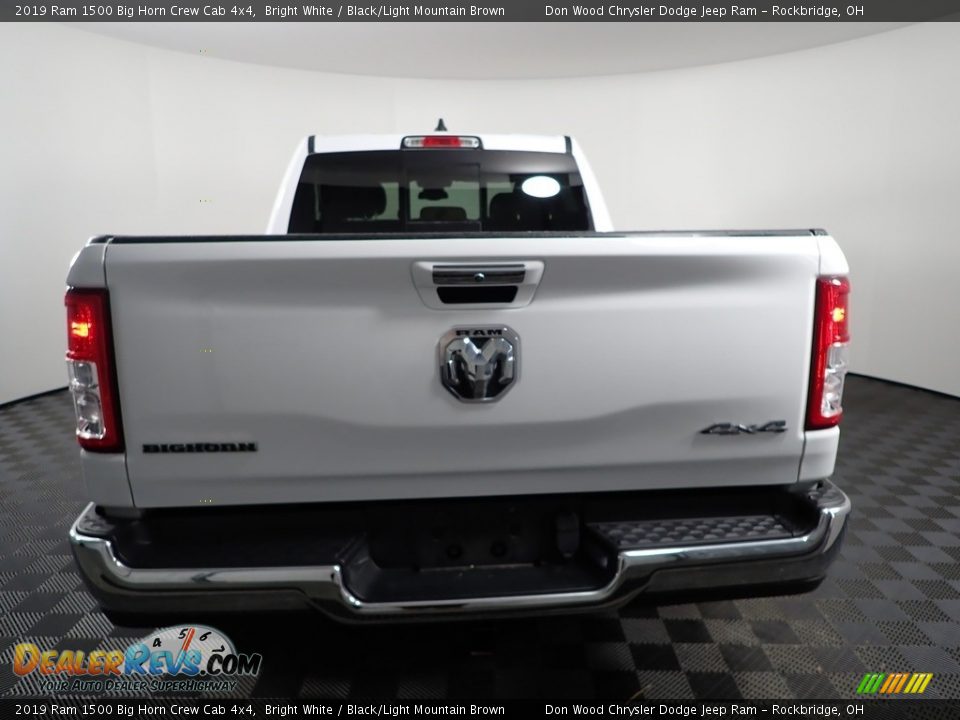 2019 Ram 1500 Big Horn Crew Cab 4x4 Bright White / Black/Light Mountain Brown Photo #7
