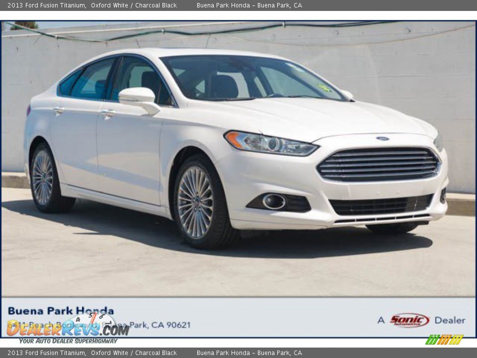 2013 Ford Fusion Titanium Oxford White / Charcoal Black Photo #1