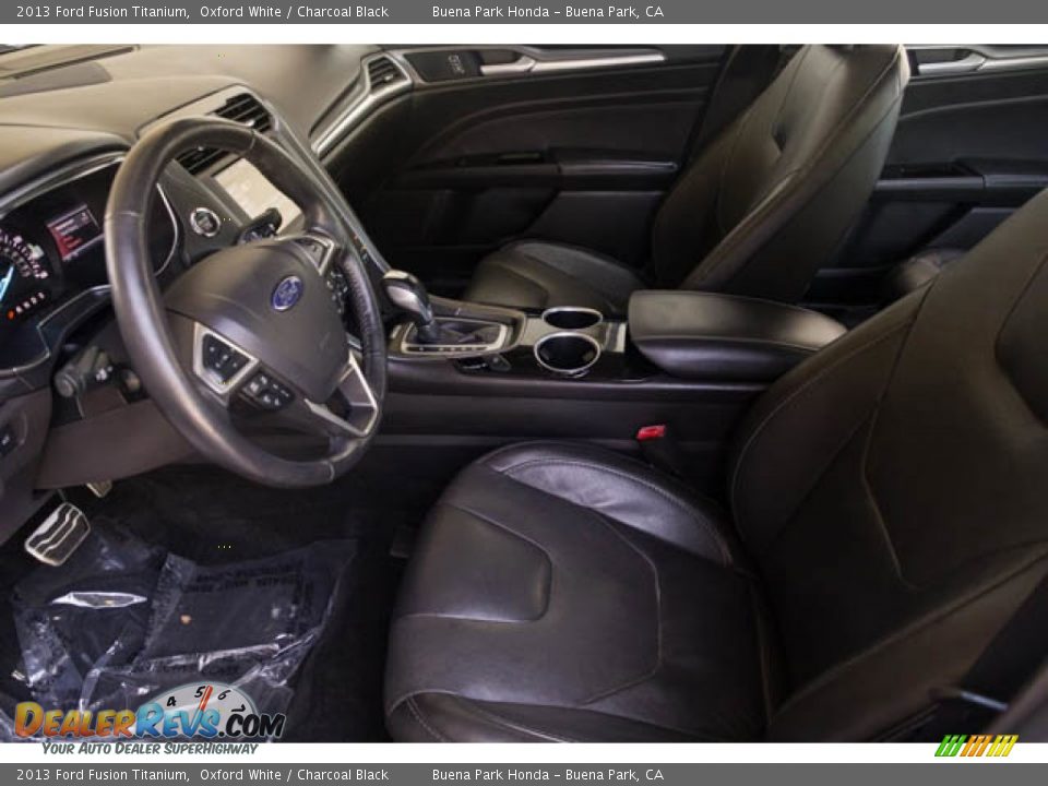 2013 Ford Fusion Titanium Oxford White / Charcoal Black Photo #3