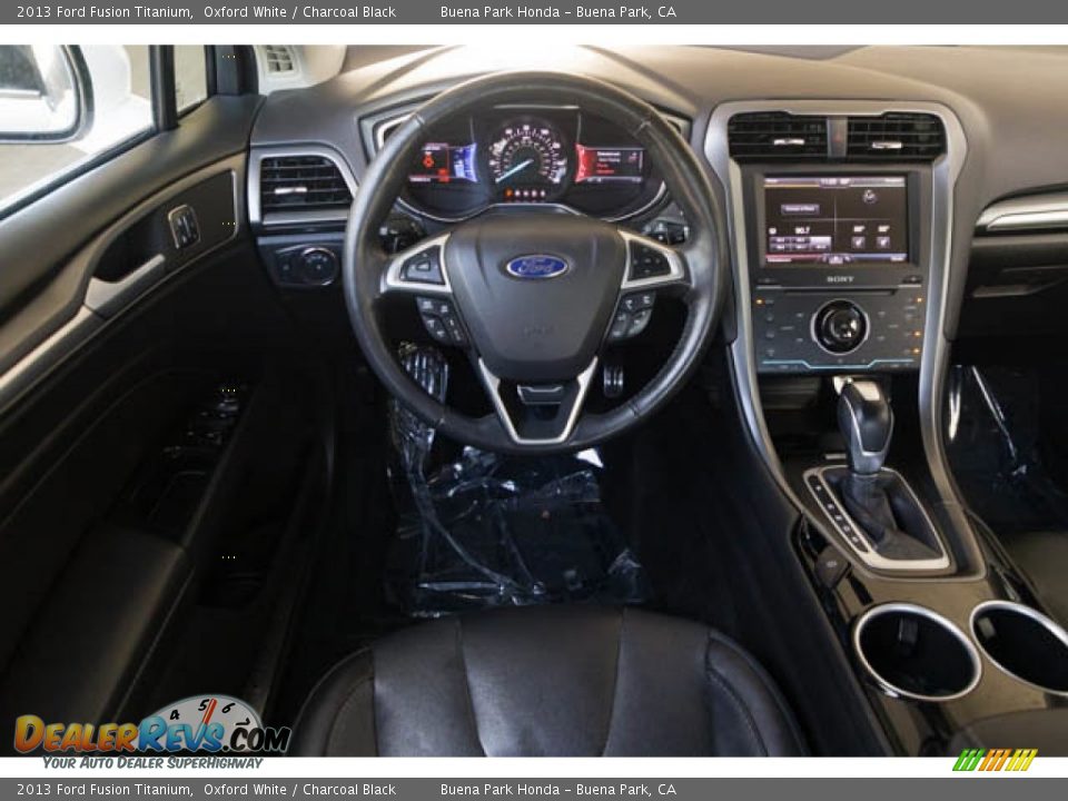 2013 Ford Fusion Titanium Oxford White / Charcoal Black Photo #5