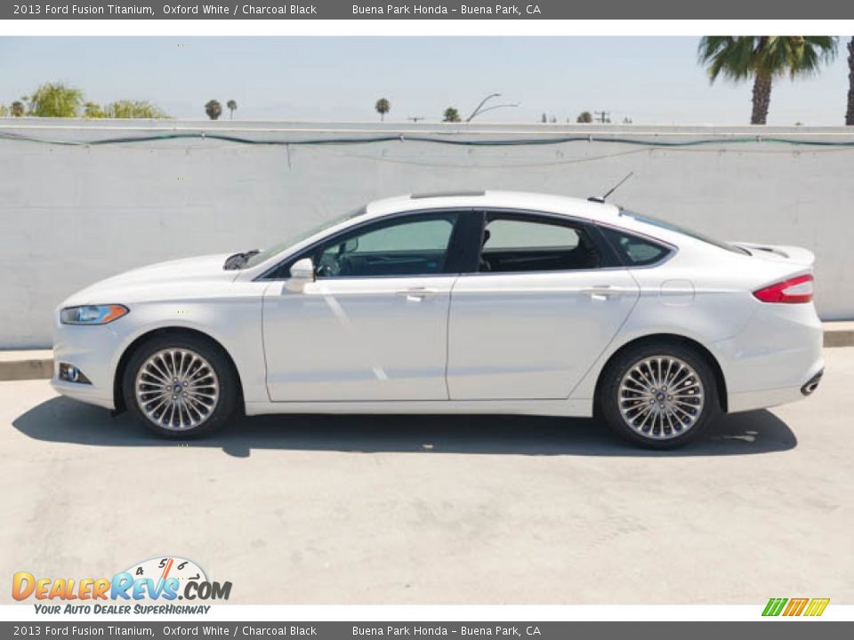 2013 Ford Fusion Titanium Oxford White / Charcoal Black Photo #8