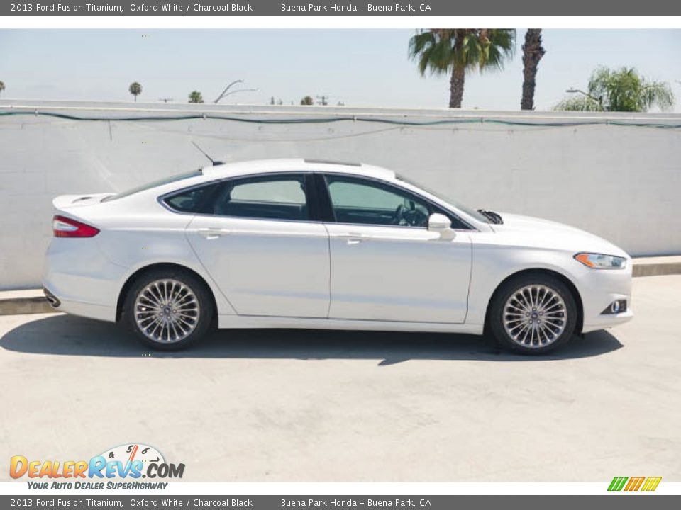 2013 Ford Fusion Titanium Oxford White / Charcoal Black Photo #12