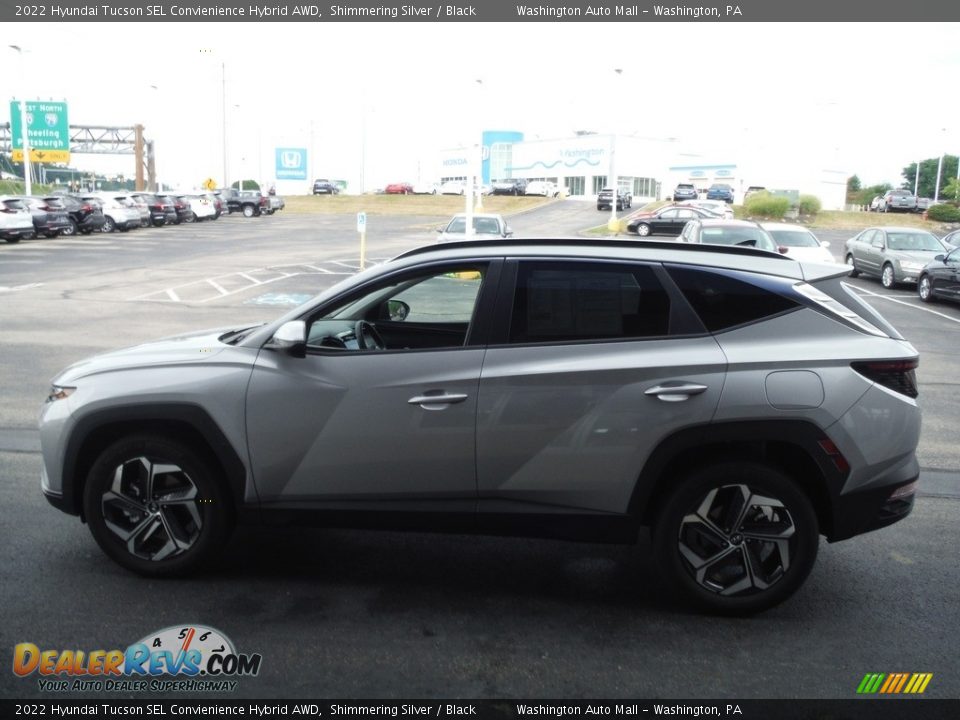 2022 Hyundai Tucson SEL Convienience Hybrid AWD Shimmering Silver / Black Photo #6