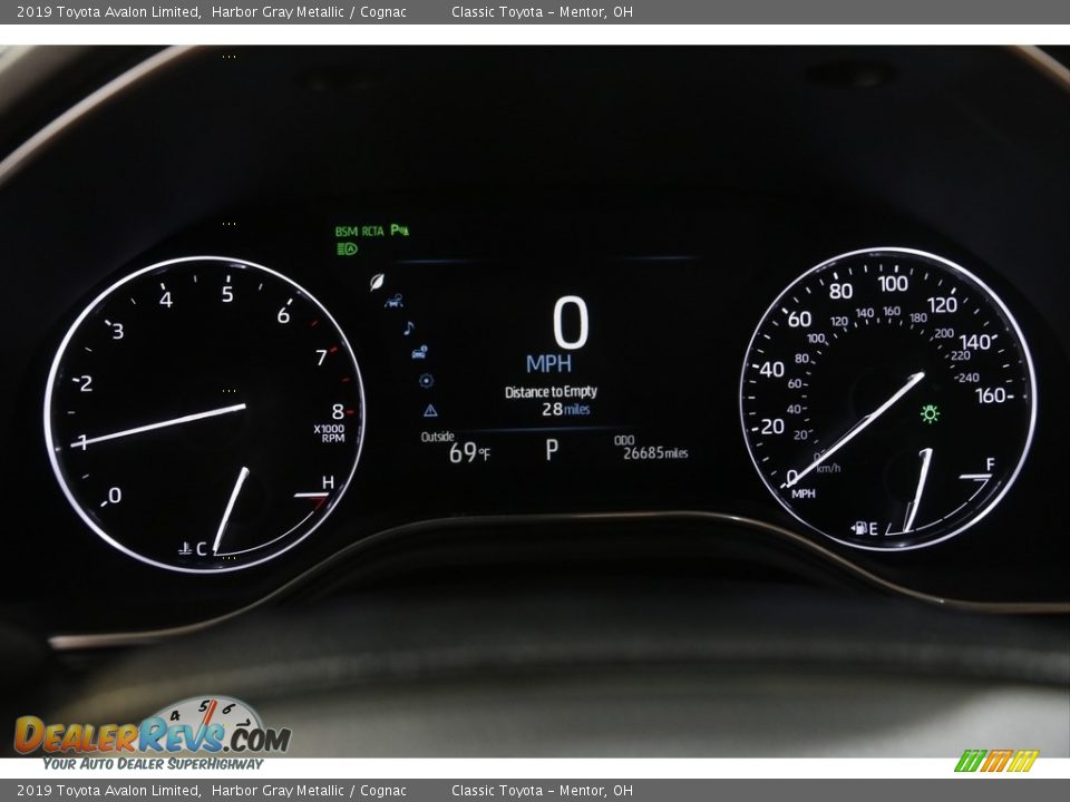 2019 Toyota Avalon Limited Gauges Photo #8