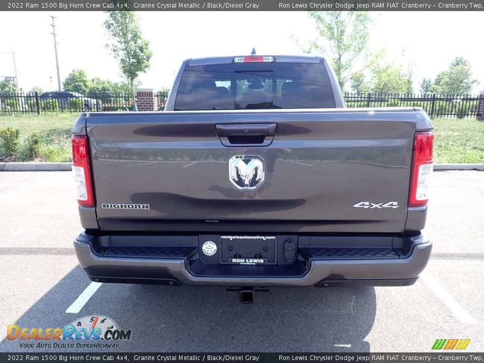 2022 Ram 1500 Big Horn Crew Cab 4x4 Granite Crystal Metallic / Black/Diesel Gray Photo #4