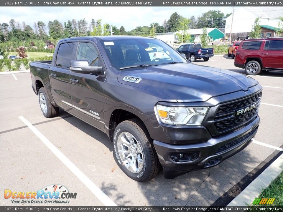 2022 Ram 1500 Big Horn Crew Cab 4x4 Granite Crystal Metallic / Black/Diesel Gray Photo #8