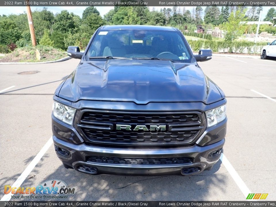 2022 Ram 1500 Big Horn Crew Cab 4x4 Granite Crystal Metallic / Black/Diesel Gray Photo #9