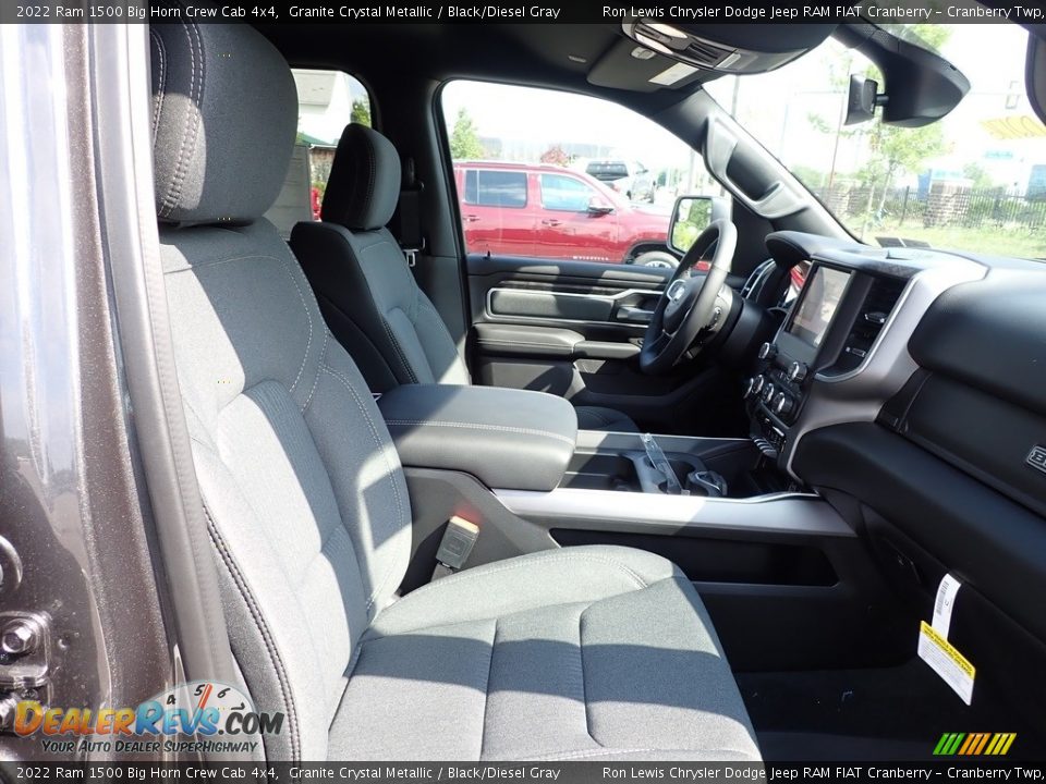 2022 Ram 1500 Big Horn Crew Cab 4x4 Granite Crystal Metallic / Black/Diesel Gray Photo #11