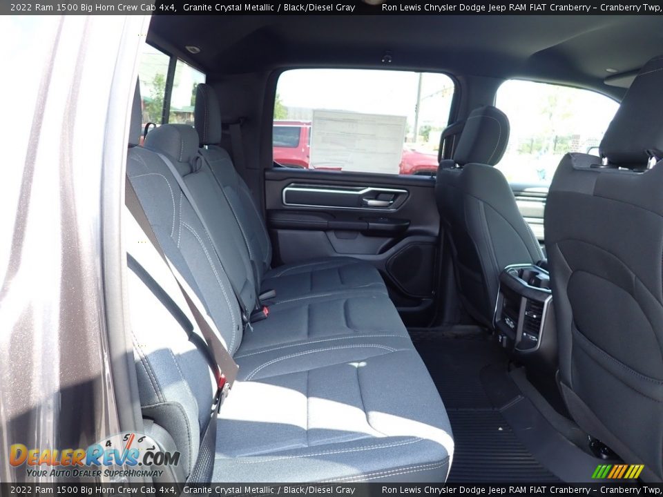 2022 Ram 1500 Big Horn Crew Cab 4x4 Granite Crystal Metallic / Black/Diesel Gray Photo #12