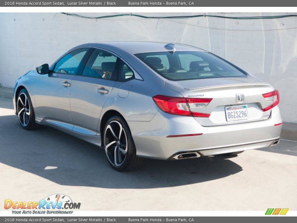 2018 Honda Accord Sport Sedan Lunar Silver Metallic / Black Photo #2