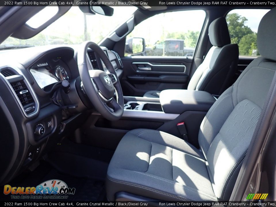 2022 Ram 1500 Big Horn Crew Cab 4x4 Granite Crystal Metallic / Black/Diesel Gray Photo #15