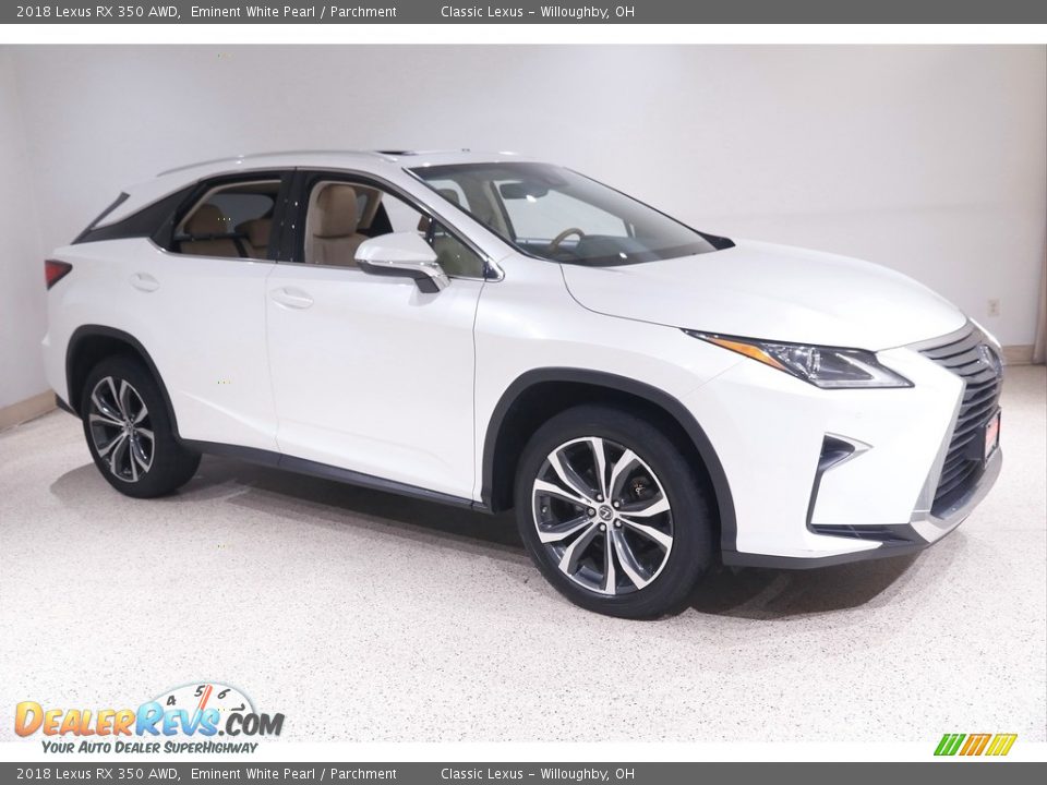 2018 Lexus RX 350 AWD Eminent White Pearl / Parchment Photo #1