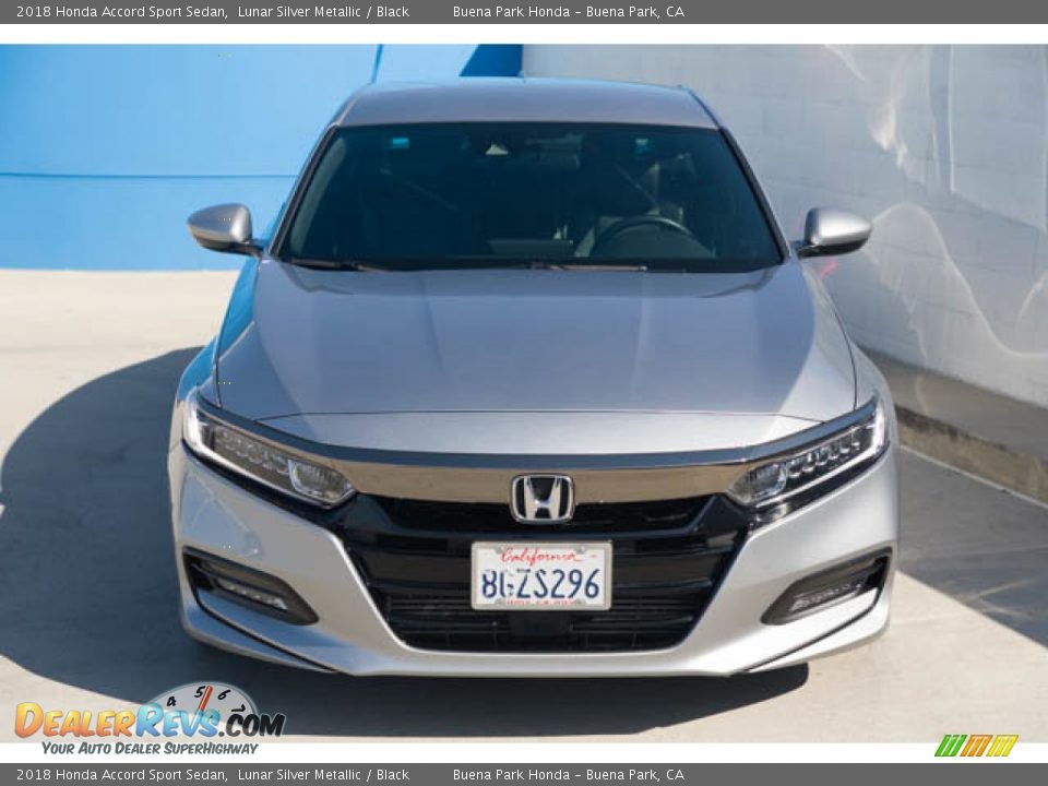 2018 Honda Accord Sport Sedan Lunar Silver Metallic / Black Photo #7