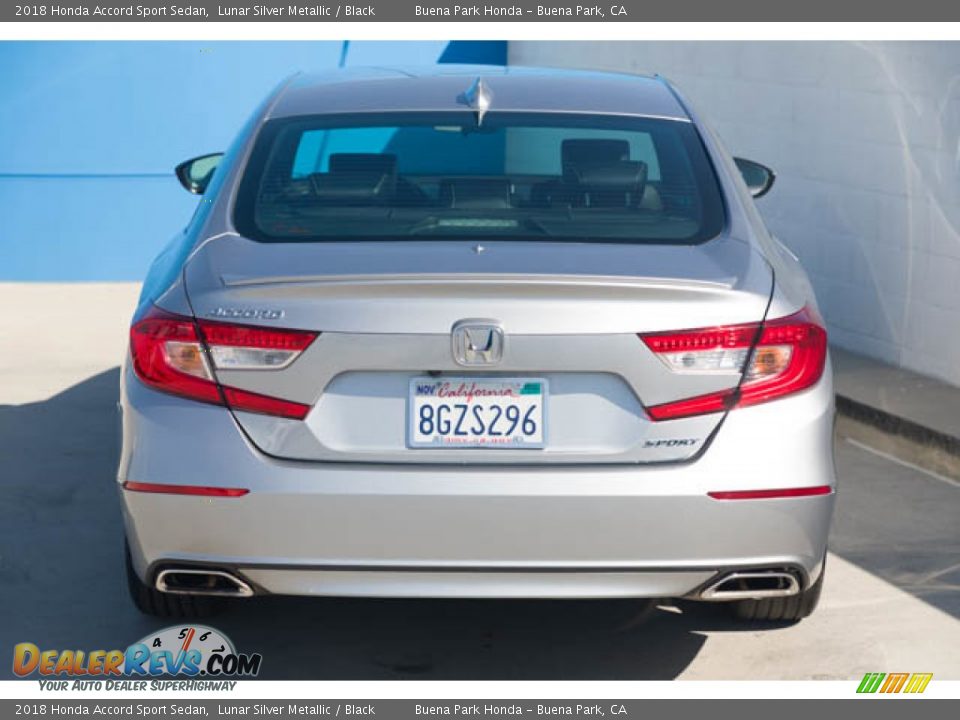 2018 Honda Accord Sport Sedan Lunar Silver Metallic / Black Photo #9