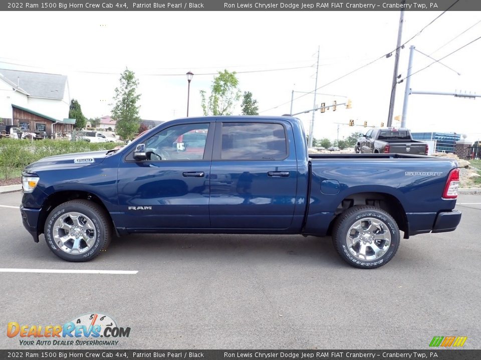 Patriot Blue Pearl 2022 Ram 1500 Big Horn Crew Cab 4x4 Photo #2