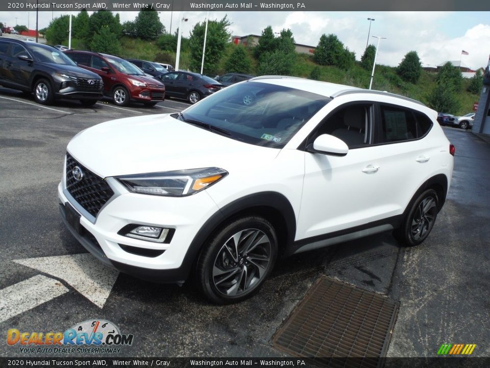 2020 Hyundai Tucson Sport AWD Winter White / Gray Photo #5