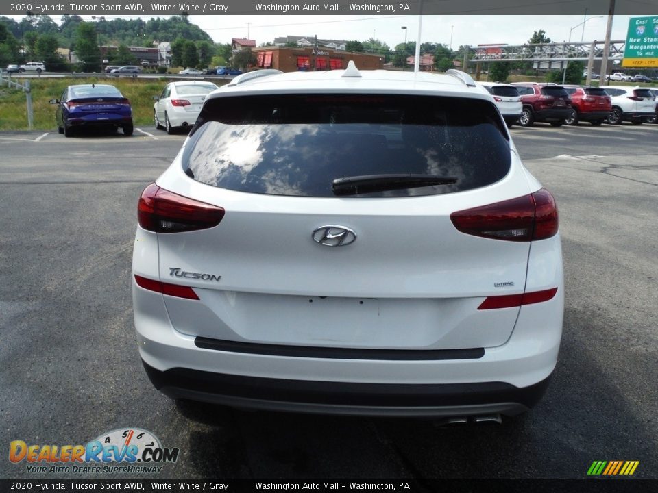 2020 Hyundai Tucson Sport AWD Winter White / Gray Photo #8