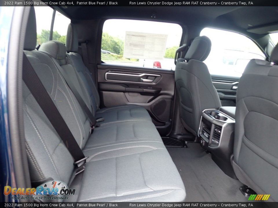 Rear Seat of 2022 Ram 1500 Big Horn Crew Cab 4x4 Photo #12