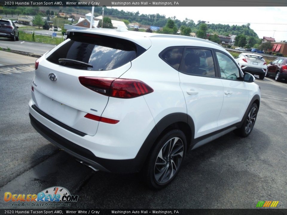 2020 Hyundai Tucson Sport AWD Winter White / Gray Photo #9