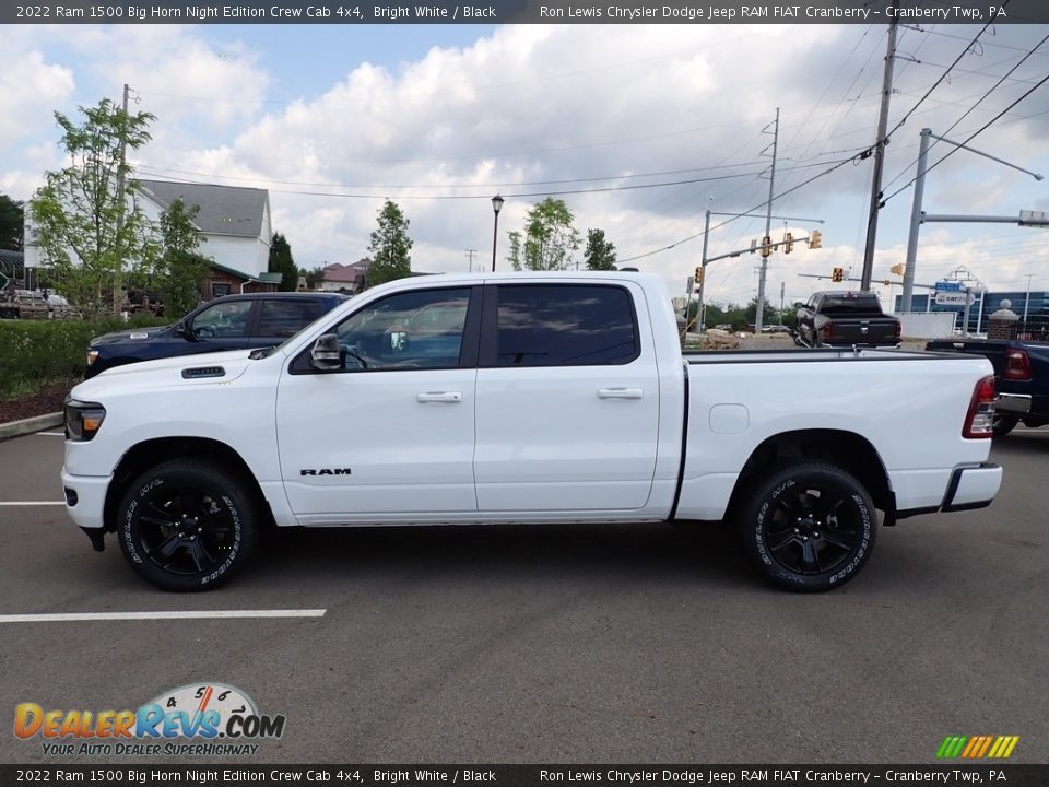 2022 Ram 1500 Big Horn Night Edition Crew Cab 4x4 Bright White / Black Photo #2