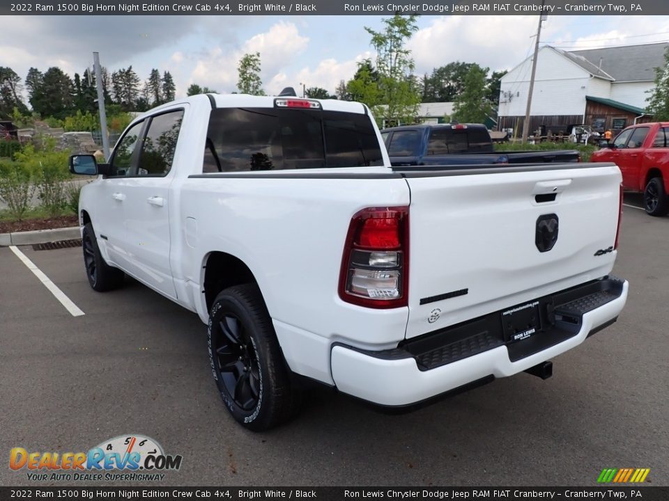 2022 Ram 1500 Big Horn Night Edition Crew Cab 4x4 Bright White / Black Photo #3