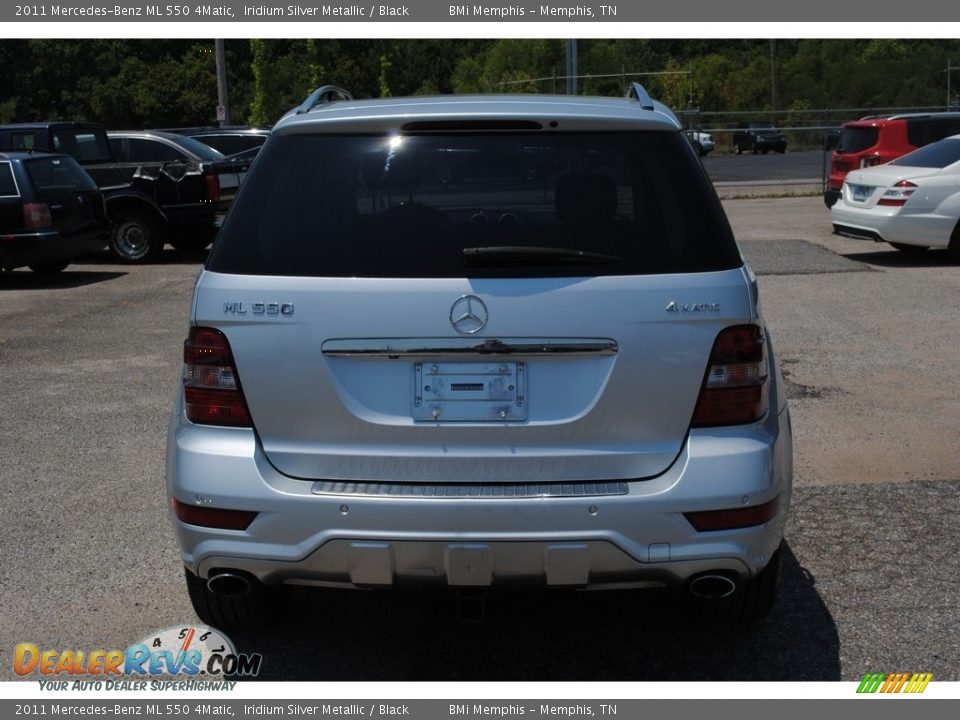 2011 Mercedes-Benz ML 550 4Matic Iridium Silver Metallic / Black Photo #4