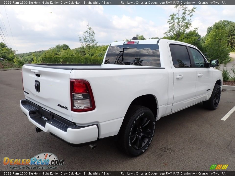 2022 Ram 1500 Big Horn Night Edition Crew Cab 4x4 Bright White / Black Photo #6