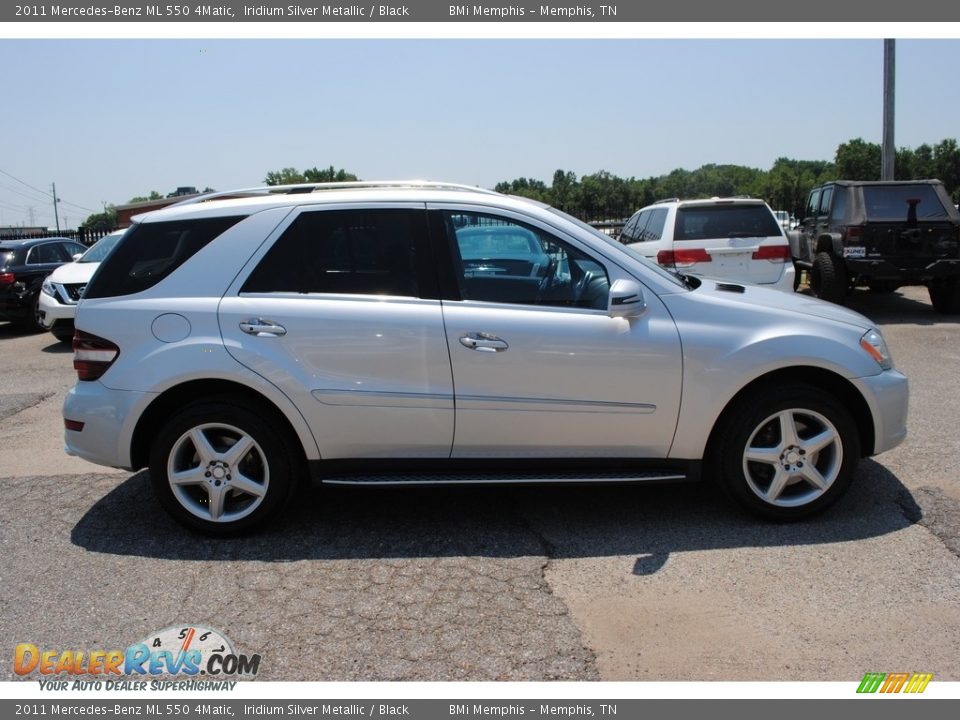 2011 Mercedes-Benz ML 550 4Matic Iridium Silver Metallic / Black Photo #6