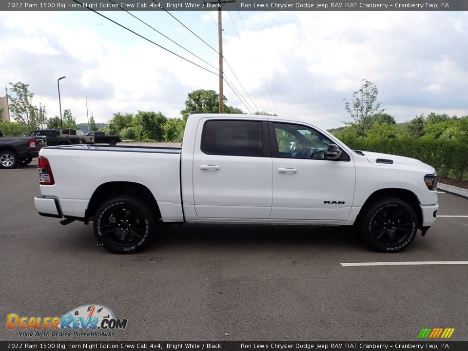 2022 Ram 1500 Big Horn Night Edition Crew Cab 4x4 Bright White / Black Photo #7