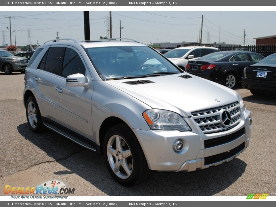 2011 Mercedes-Benz ML 550 4Matic Iridium Silver Metallic / Black Photo #7