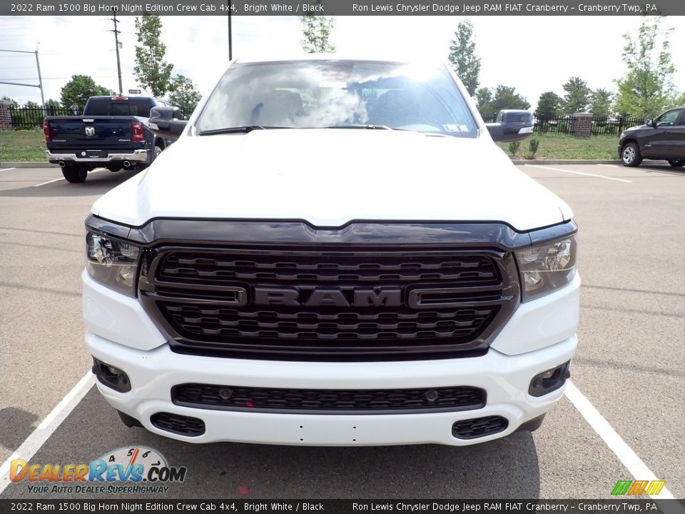 2022 Ram 1500 Big Horn Night Edition Crew Cab 4x4 Bright White / Black Photo #9