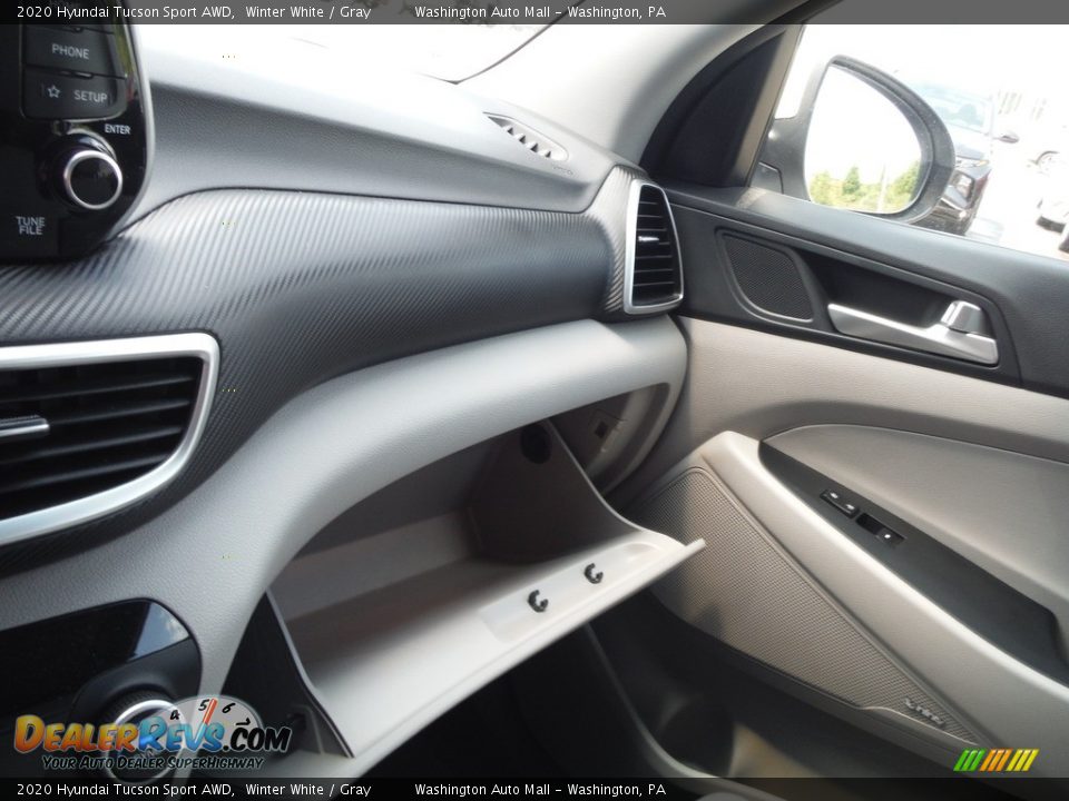 2020 Hyundai Tucson Sport AWD Winter White / Gray Photo #26