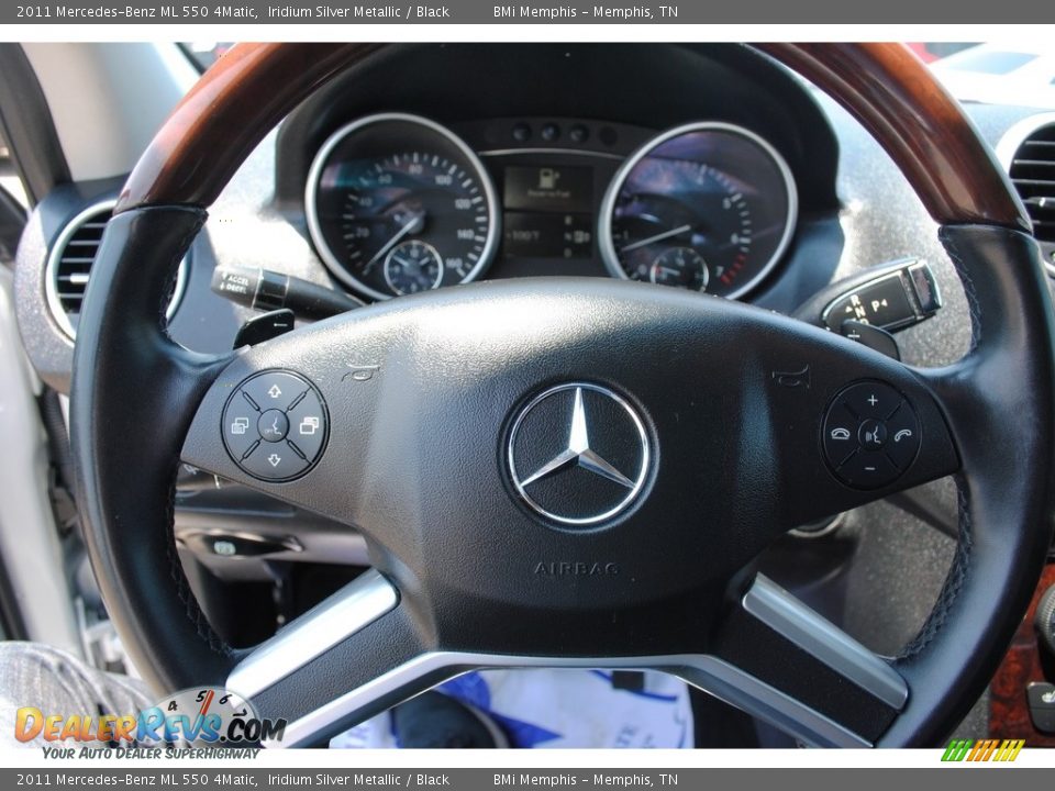 2011 Mercedes-Benz ML 550 4Matic Iridium Silver Metallic / Black Photo #12