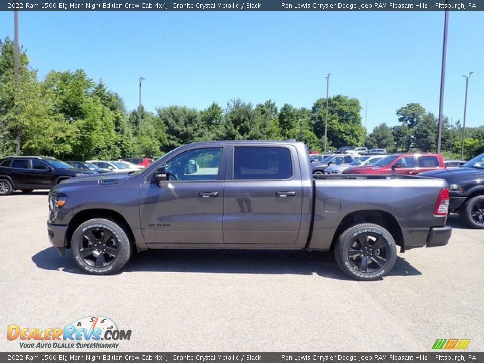 2022 Ram 1500 Big Horn Night Edition Crew Cab 4x4 Granite Crystal Metallic / Black Photo #2