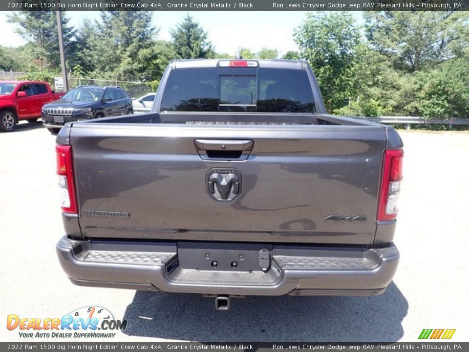 2022 Ram 1500 Big Horn Night Edition Crew Cab 4x4 Granite Crystal Metallic / Black Photo #4