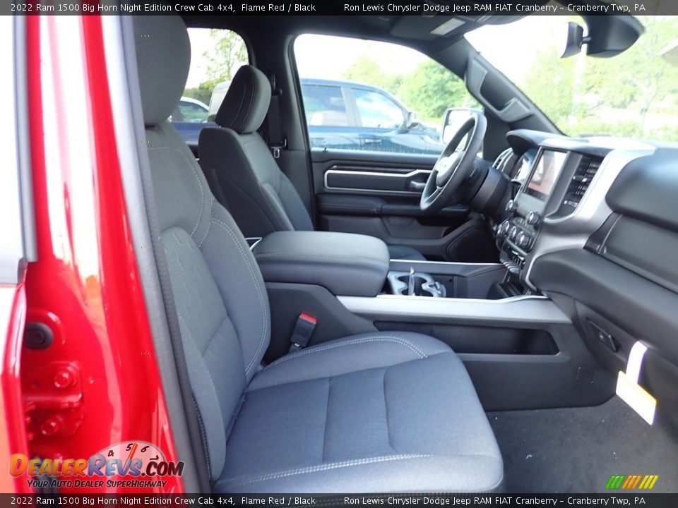 2022 Ram 1500 Big Horn Night Edition Crew Cab 4x4 Flame Red / Black Photo #10
