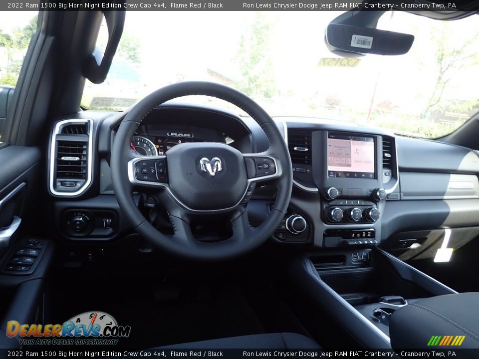 2022 Ram 1500 Big Horn Night Edition Crew Cab 4x4 Flame Red / Black Photo #12
