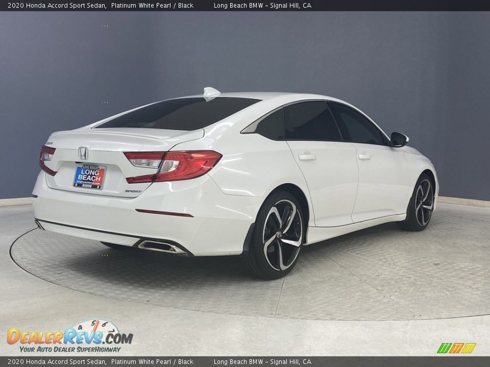 2020 Honda Accord Sport Sedan Platinum White Pearl / Black Photo #5
