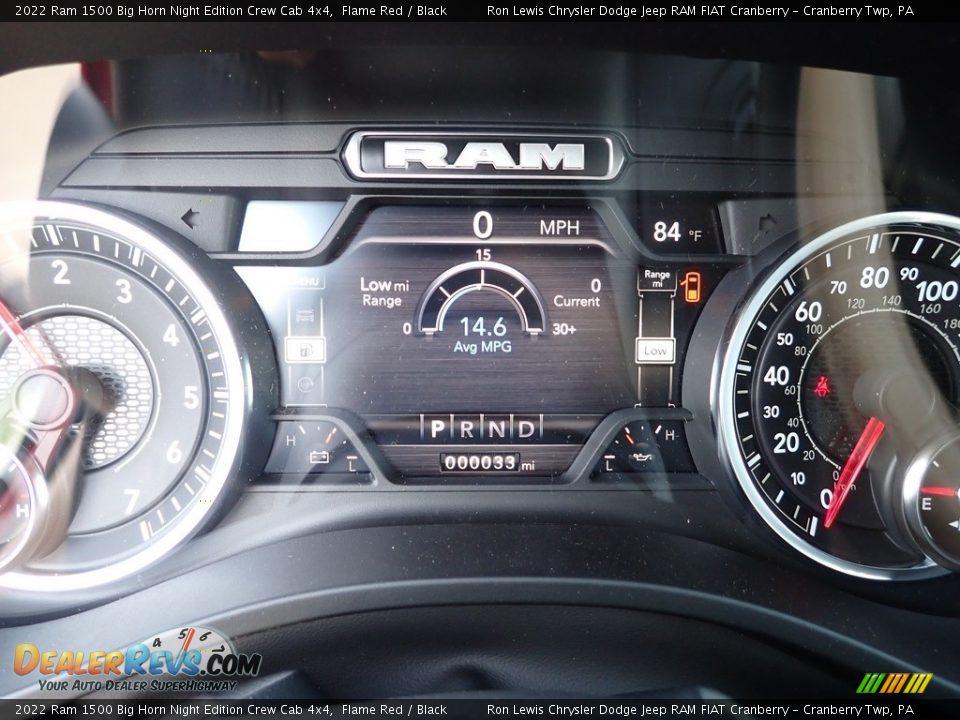2022 Ram 1500 Big Horn Night Edition Crew Cab 4x4 Flame Red / Black Photo #16