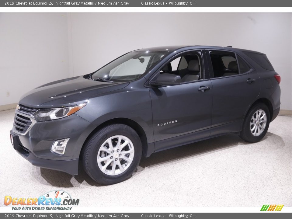 2019 Chevrolet Equinox LS Nightfall Gray Metallic / Medium Ash Gray Photo #3