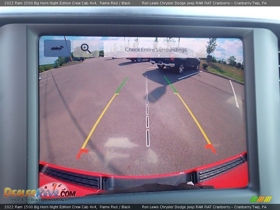 2022 Ram 1500 Big Horn Night Edition Crew Cab 4x4 Flame Red / Black Photo #18