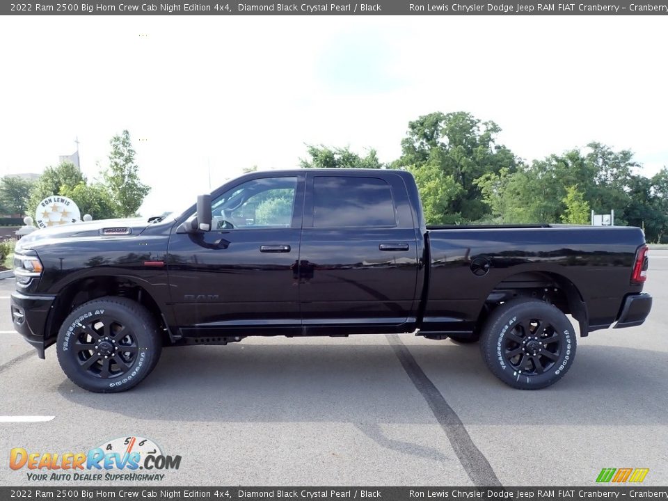 2022 Ram 2500 Big Horn Crew Cab Night Edition 4x4 Diamond Black Crystal Pearl / Black Photo #2