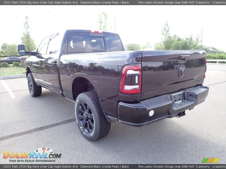 2022 Ram 2500 Big Horn Crew Cab Night Edition 4x4 Diamond Black Crystal Pearl / Black Photo #3