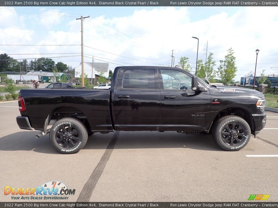 2022 Ram 2500 Big Horn Crew Cab Night Edition 4x4 Diamond Black Crystal Pearl / Black Photo #7