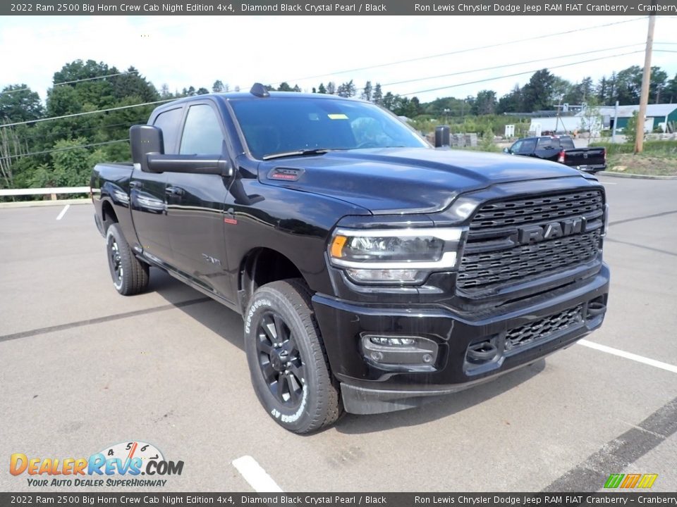 2022 Ram 2500 Big Horn Crew Cab Night Edition 4x4 Diamond Black Crystal Pearl / Black Photo #8