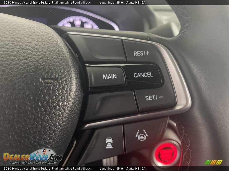 2020 Honda Accord Sport Sedan Platinum White Pearl / Black Photo #19