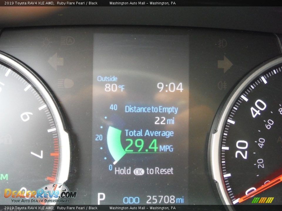 2019 Toyota RAV4 XLE AWD Ruby Flare Pearl / Black Photo #35