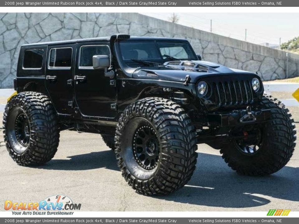 Front 3/4 View of 2008 Jeep Wrangler Unlimited Rubicon Rock Jock 4x4 Photo #1