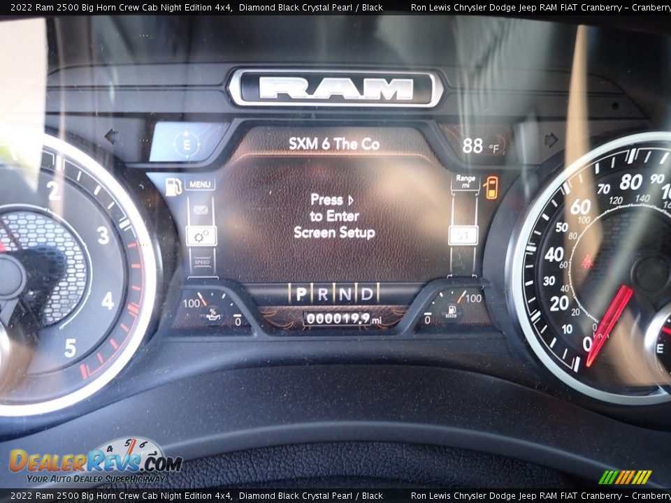 2022 Ram 2500 Big Horn Crew Cab Night Edition 4x4 Diamond Black Crystal Pearl / Black Photo #17