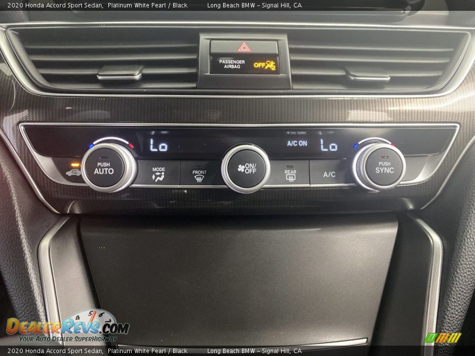 2020 Honda Accord Sport Sedan Platinum White Pearl / Black Photo #25